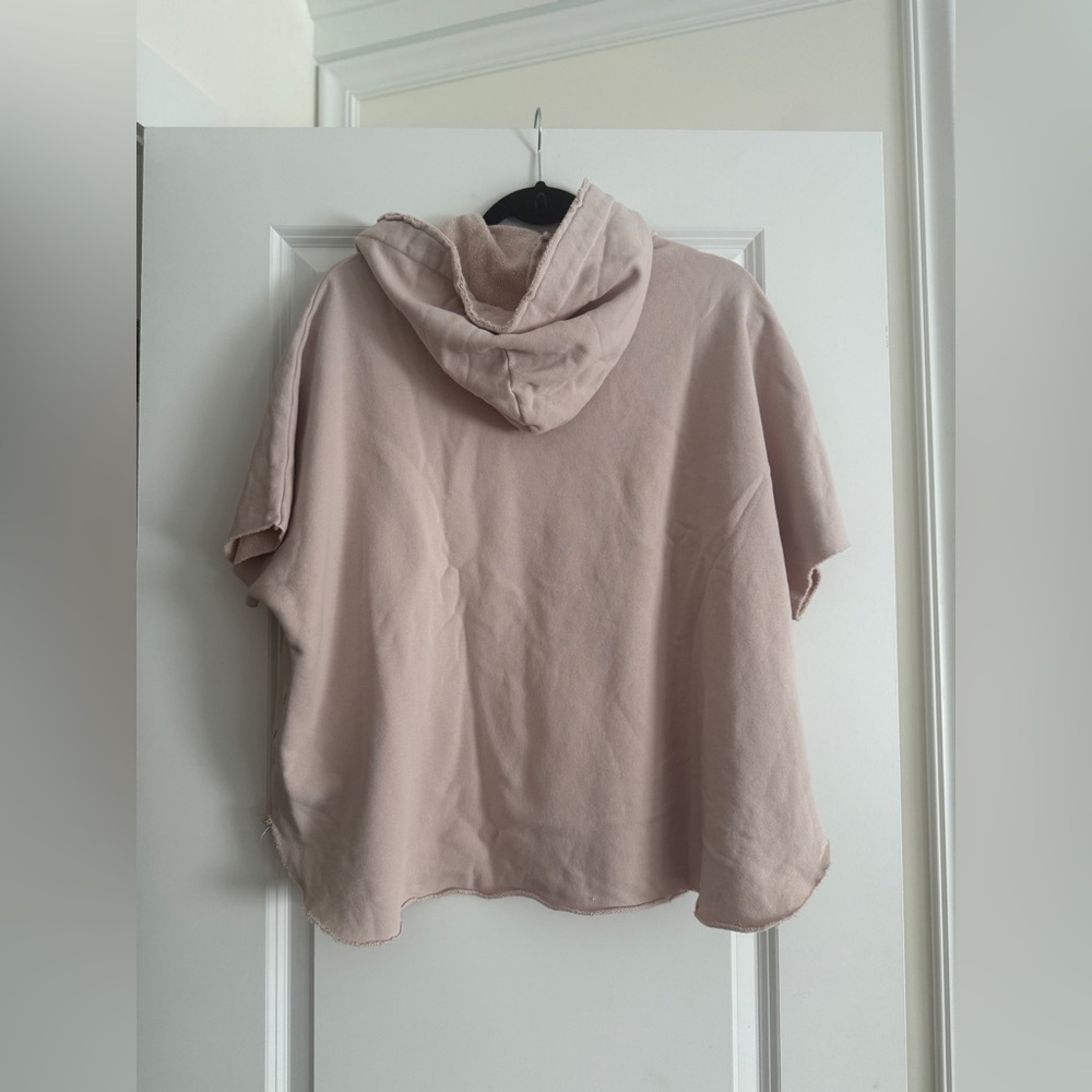 Frank And Eileen Capelet Hoodie pink One Size 100% Cotton Made In USA Sz XS - Picture 5 of 8